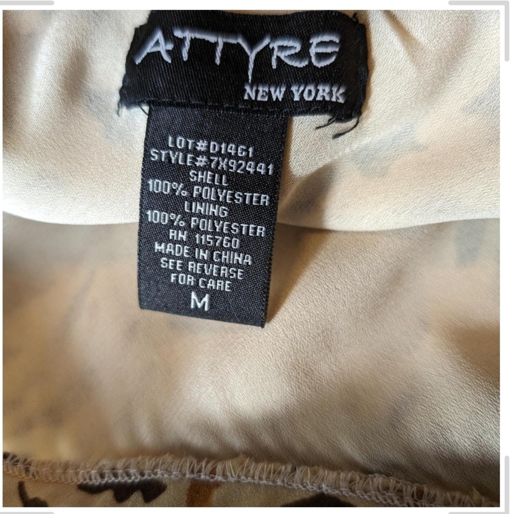 Pre-owned Attyre Animal Print A-Line Skirt - Picture 4 of 6